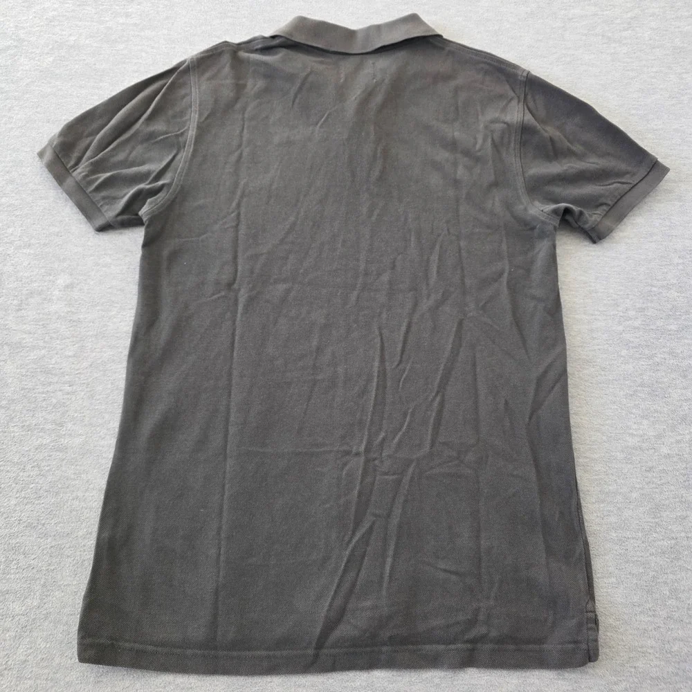J. Crew Mens Skull Crossbones Pique Polo Shirt Gray Small 14219 SP11